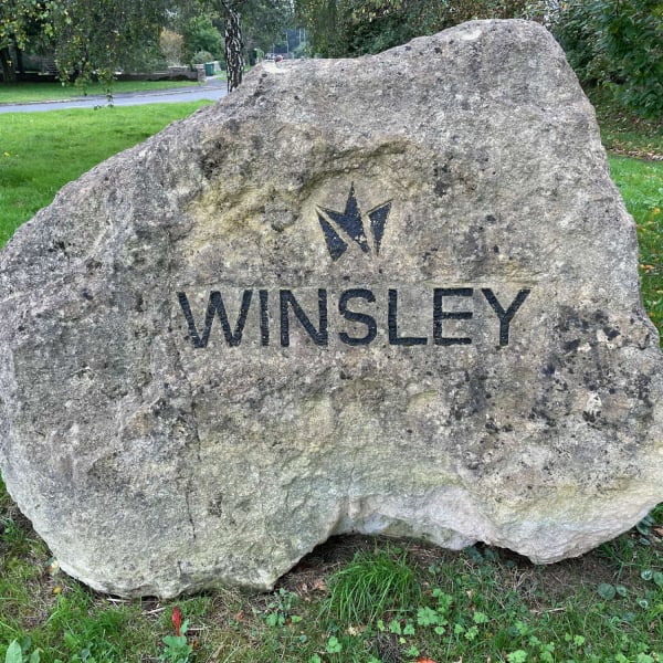 Winsley Stone at entrance to village